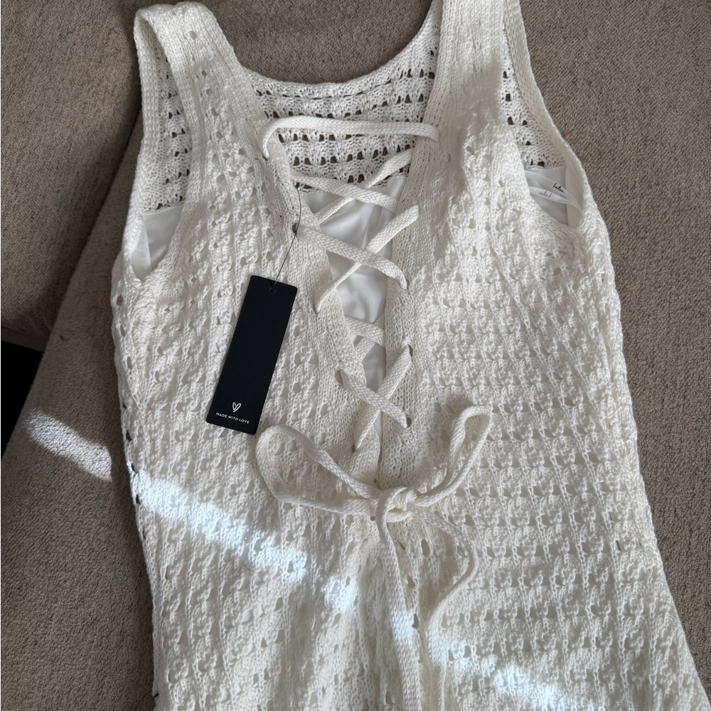 Lulu’s Crochet Mid Length Dress - Picture 2 of 2